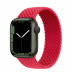 Apple Watch Series 7 // 41мм GPS // Корпус из алюминия зеленого цвета, плетёный монобраслет цвета (PRODUCT)RED