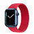 Купить Apple Watch Series 7 // 41мм GPS // Корпус из алюминия синего цвета, плетёный монобраслет цвета (PRODUCT)RED