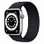 Купить Apple Watch Series 6 // 44мм GPS + Cellular // Корпус из алюминия серебристого цвета, плетёный монобраслет угольного цвета