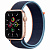 Купить Apple Watch SE // 44мм GPS // Корпус из алюминия золотого цвета, спортивный браслет цвета «Тёмный ультрамарин» (2020)