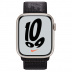 Apple Watch Series 7 // 41мм GPS // Корпус из алюминия цвета «сияющая звезда», спортивный браслет Nike чёрного цвета