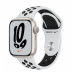Apple Watch Series 7 // 41мм GPS // Корпус из алюминия цвета «сияющая звезда», спортивный ремешок Nike цвета «чистая платина/чёрный»