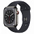 Купить Apple Watch Series 8 // 45мм GPS + Cellular // Корпус из нержавеющей стали графитового цвета, спортивный ремешок цвета "темная ночь"