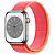 Купить Apple Watch Series 8 // 45мм GPS + Cellular // Корпус из нержавеющей стали серебристого цвета, спортивный браслет цвета (PRODUCT)RED