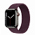 Купить Apple Watch Series 7 // 41мм GPS + Cellular // Корпус из нержавеющей стали графитового цвета, плетёный монобраслет цвета «тёмная вишня»