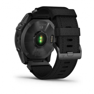 Тактические часы Garmin Tactix 7 Pro Ballistics Edition (51mm) Sapphire Solar, титановый черный DLC корпус, черный нейлоновый ремешок