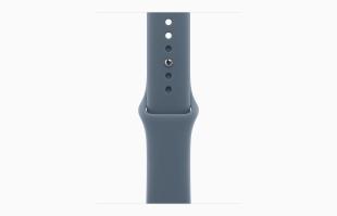Apple Watch Series 11 // 42мм GPS // Корпус из алюминия серебристого цвета, спортивный ремешок цвета "якорный синий"