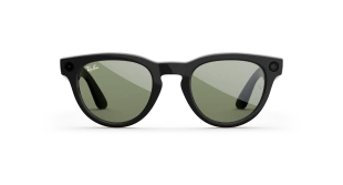 Умные очки Ray-Ban  Headliner (2-gen) (Черная глянцевая оправа, зеленые линзы)