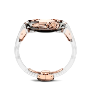 Корпус Golden Concept для Apple Watch, 46 мм, Racing Sport Edition Transparent, Crystal Rose