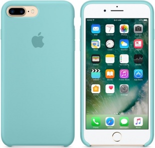 Силиконовый чехол для iPhone 7+ (Plus)/8+ (Plus), цвет «синее море», оригинальный Apple
