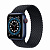 Купить Apple Watch Series 6 // 40мм GPS + Cellular // Корпус из алюминия синего цвета, плетёный монобраслет угольного цвета