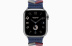 Apple Watch Series 9 Hermès // 41мм GPS+Cellular // Корпус из нержавеющей стали серебристого цвета, ремешок Bridon Single Tour цвета Navy