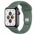 Apple Watch Series 5 // 40мм GPS + Cellular // Корпус из нержавеющей стали цвета «серый космос», спортивный ремешок цвета «сосновый лес»