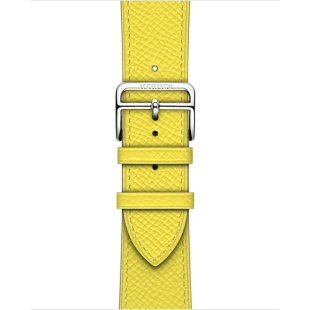 42/44 мм ремешок Simple Tour из кожи Epsom цвета Lime для Apple Watch Hermès