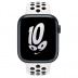 Apple Watch Series 8 // 45мм GPS // Корпус из алюминия цвета "темная ночь", спортивный ремешок Nike цвета "чистая платина/чёрный"