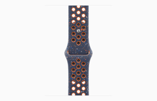 Apple Watch SE // 44мм GPS+Cellular // Корпус из алюминия цвета «тёмная ночь», спортивный ремешок Nike цвета «Синее пламя» (2024)