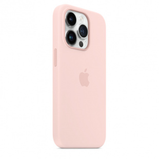 Силиконовый чехол MagSafe для iPhone 14 Pro, цвет Chalk Pink/Розовый мел