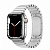 Купить Apple Watch Series 7 // 41мм GPS + Cellular // Корпус из нержавеющей стали серебристого цвета, блочный браслет из нержавеющей стали серебристого цвета