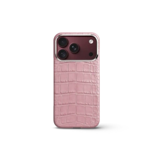 Чехол Golden Concept для iPhone 18 Pro Max, Alligator Edition (Pink)