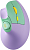 Купить Вертикальная мышь MOU-302 (Purple)