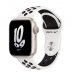 Apple Watch Series 8 // 41мм GPS // Корпус из алюминия цвета "сияющая звезда", спортивный ремешок Nike цвета "чистая платина/чёрный"