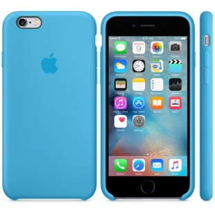 Силиконовый чехол для iPhone 6s – голубой