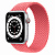 Купить Apple Watch Series 6 // 44мм GPS + Cellular // Корпус из алюминия серебристого цвета, плетёный монобраслет цвета «Розовый пунш»