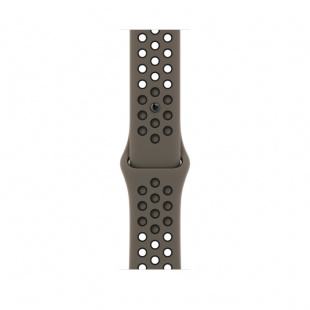 Apple Watch Series 8 // 41мм GPS + Cellular // Корпус из алюминия цвета "сияющая звезда", спортивный ремешок Nike цвета "серая олива/черный"