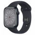 Apple Watch Series 8 // 45мм GPS // Корпус из алюминия цвета "темная ночь", спортивный ремешок цвета "темная ночь"