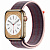 Купить Apple Watch Series 8 // 45мм GPS + Cellular // Корпус из нержавеющей стали золотого  цвета, спортивный браслет цвета "бузина"
