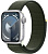 Купить Apple Watch Series 9 // 45мм GPS // Корпус из алюминия серебристого цвета, спортивный браслет цвета "зеленый кипарис"