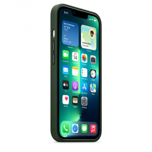 Кожаный чехол MagSafe для iPhone 13 Pro Max, цвет «зелёная секвойя»