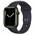 Купить Apple Watch Series 7 // 45мм GPS // Корпус из алюминия зеленого цвета, спортивный ремешок цвета «тёмная ночь»