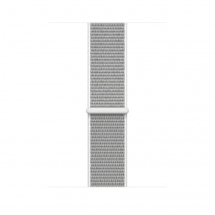 Apple Watch Series 3 // 38мм GPS + Cellular // Корпус из серебристого алюминия, ремешок из плетёного нейлона жемчужного цвета (MQJR2)