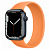 Купить Apple Watch Series 7 // 45мм GPS // Корпус из алюминия цвета «тёмная ночь», монобраслет цвета «весенняя мимоза»