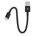 Короткий плетеный кабель Beats USB-A — USB-C (20 см) — Bolt Black