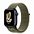 Купить Apple Watch Series 8 // 41мм GPS // Корпус из алюминия цвета "темная ночь", спортивный браслет Nike цвета "секвойя/чистая платина"