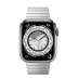 Apple Watch Series 7 // 45мм GPS + Cellular // Корпус из титана, блочный браслет из нержавеющей стали серебристого цвета