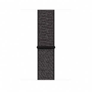 Apple Watch Series 4 Nike+ // 40мм GPS + Cellular // Корпус из алюминия цвета «серый космос», ремешок из плетёного нейлона Nike чёрного цвета (MTX92)