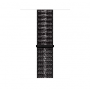 Apple Watch Series 4 Nike+ // 40мм GPS + Cellular // Корпус из алюминия цвета «серый космос», ремешок из плетёного нейлона Nike чёрного цвета (MTX92)