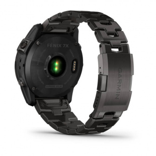 Мультиспортивные часы Garmin Fenix 7X (51mm) Sapphire Solar, титановый угольно-серый DLC корпус, титановый угольно-серый DLC браслет