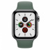 Apple Watch Series 5 // 44мм GPS + Cellular // Корпус из нержавеющей стали цвета «серый космос», спортивный ремешок цвета «сосновый лес»