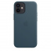 Кожаный чехол MagSafe для iPhone 12, цвет «Балтийский синий»