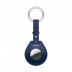 Брелок AirTag Hermès с кольцом для ключей, цвет Bleu Saphir