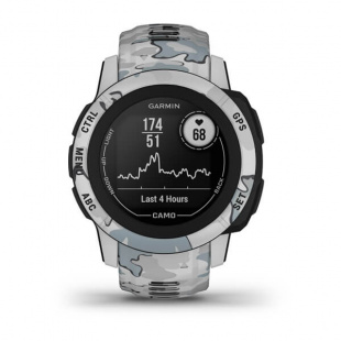 Туристические умные часы Garmin Instinct 2S (40mm), корпус и силиконовый ремешок цвета серый камуфляж