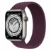 Apple Watch Series 7 // 45мм GPS + Cellular // Корпус из титана, плетёный монобраслет цвета «тёмная вишня»