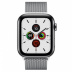 Apple Watch Series 5 // 44мм GPS + Cellular // Корпус из нержавеющей стали цвета «серый космос», миланский сетчатый браслет серебристого цвета