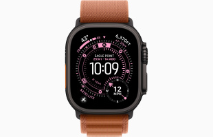 Apple Watch Ultra 3 (2025) // 49мм GPS+Cellular // Корпус из черного титана, ремешок Alpine Loop терракотового цвета