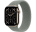 Apple Watch Series 11 // 42мм GPS+Cellular // Корпус из титана золотого цвета, плетеный монобраслет серо-зеленого цвета