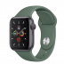 Apple Watch Series 5 // 44мм GPS // Корпус из алюминия цвета «серый космос», спортивный ремешок цвета «сосновый лес»